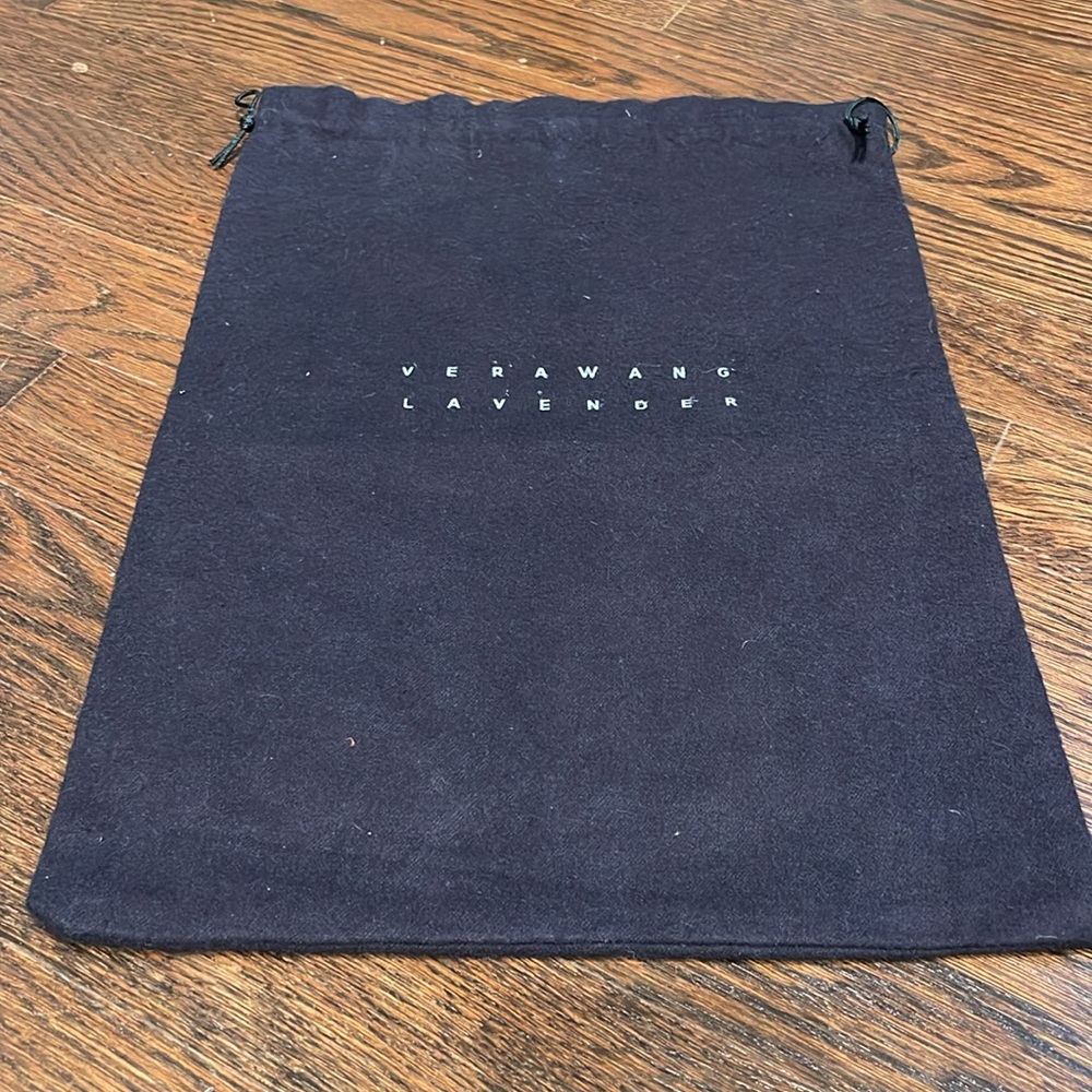 Vera Wang Lavender felt shoe bag